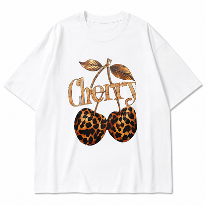 Wild Cherry White Oversized Graphic co ord set