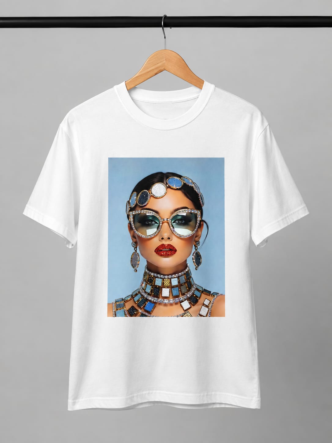 Azure Icon White Oversized Graphic T-Shirt
